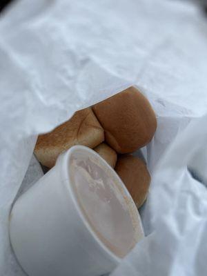 Bread rolls and Extra Honey Cinnamon Butter