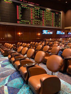 Cool chairs and betting wall