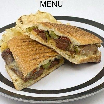 The menu picture of the same sandwich.