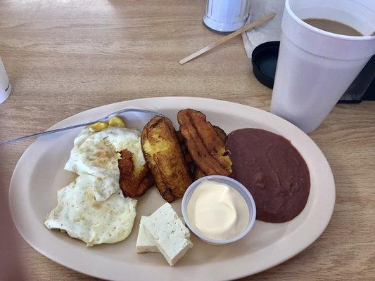 Salvadorian Breakfast Platter-Delish!