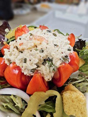 Tomato with Blue Crab & Gulf Shrimp Remoulade Stuffing