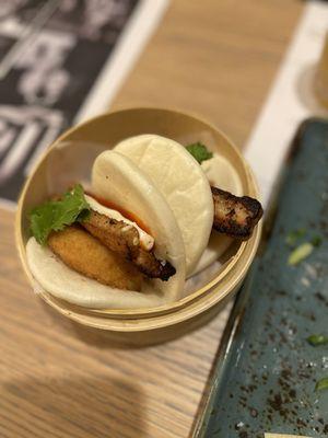 115. pork belly and panko apple bao