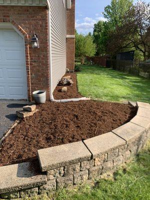 New mulch installation