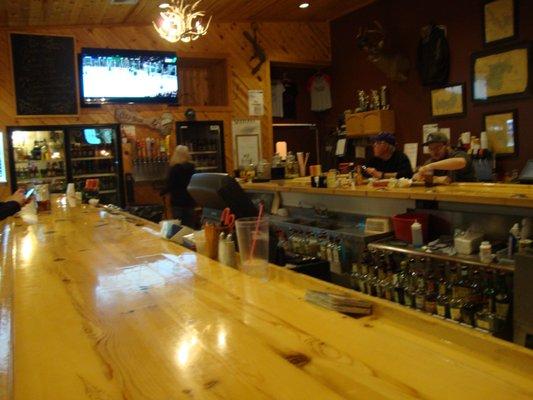 View of the north side of the bar.