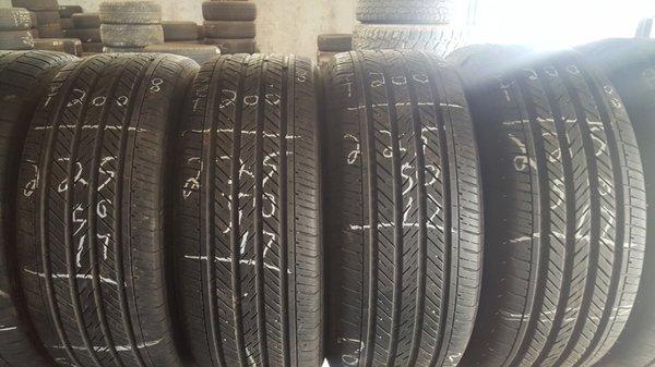 Set 225 50.17 $180 plus tax. Free mount and balance with tire purchase. Backed by a 30 day warranty. J&H Tire LLC. Ty Jamie