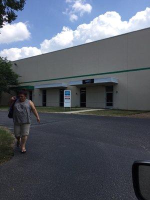 Entrance at the back of Crossroads Fellowship on Millbrook.