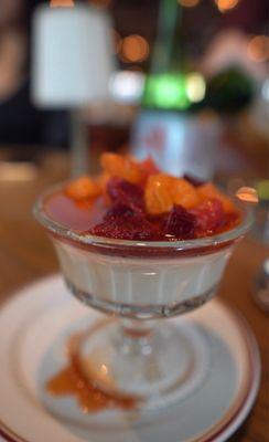 Panna cotta , blood orange