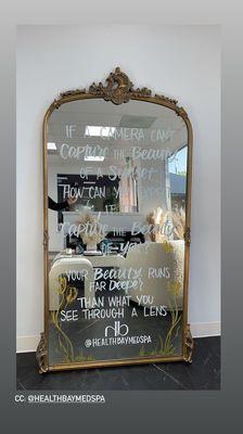 Beautiful Message & Mirror