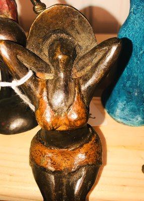 We carry beautiful handmade museum quality bronze statues from Burkina Faso.  A wonderful addition to any home.