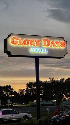 Glory days sign on cypress gardens boulevard across from legoland in front of bealls