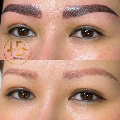 Microblading eyes brows.