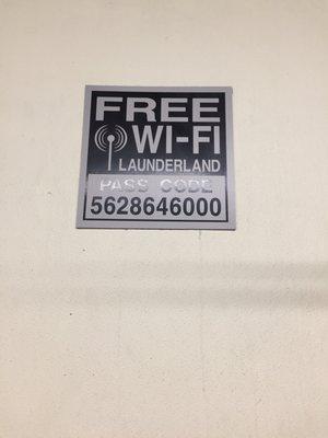 First time at a laundry mat, so happy they had wifi!