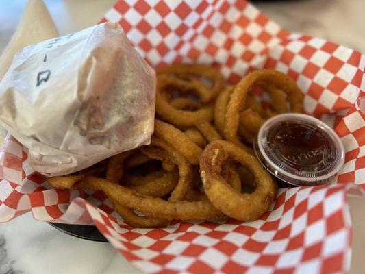 You get a LOT of onion rings, and they are very good!