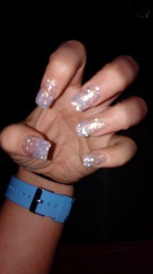 My glitter gel nails !!