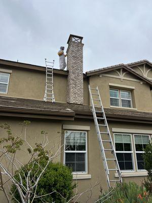 The bees went into chimney in La Costa.