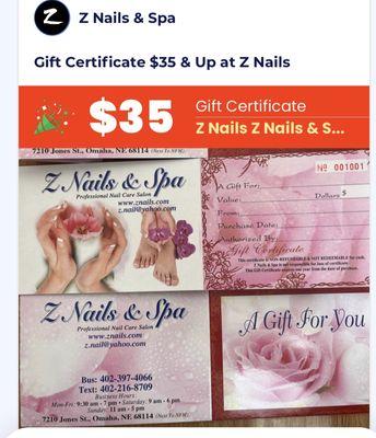 Gift Certificate