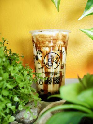 Salted Foam Tiger Boba Milk Tea