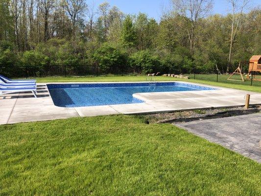 Inground installed by Blue Wave Pool & Spa