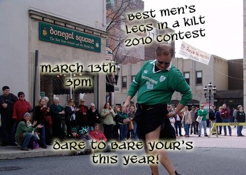 Best Men's legs in a kilt contest