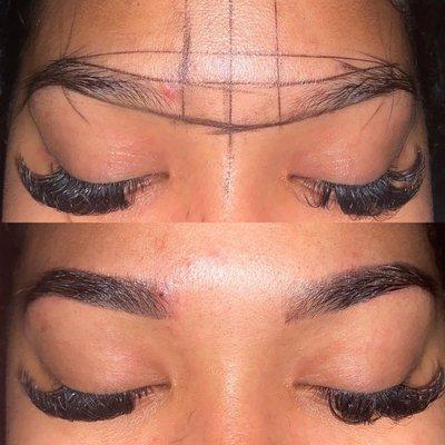 Brow threading & Tinting