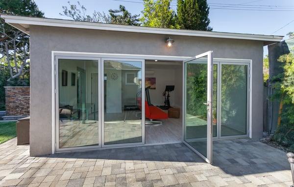 Bifold garage doors