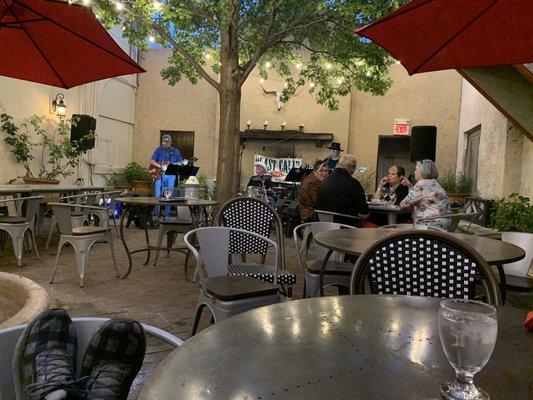 Patio with live music