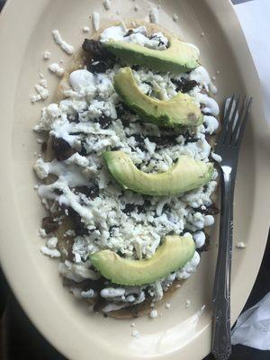 Huarache made with fresh masa! So good!