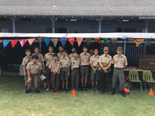 Thank Troop 33 for helping at the 2019 Manoa Japanese Language School Fair!