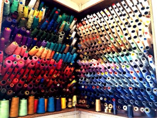 Jane's amazing cabinet of threads. Hands down the only all-embracing collection in town!