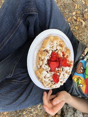 Strawberry Funnel Cake