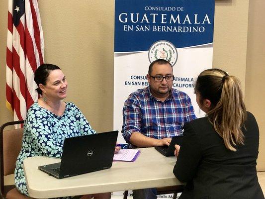 Hadley Bajramovic, designated Immigration Attorney for the Consulate of Guatemala