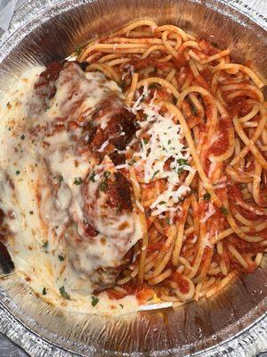 Chicken Parmigiana Pasta, amazing!