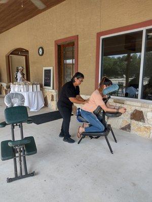 Chair Massages at Events