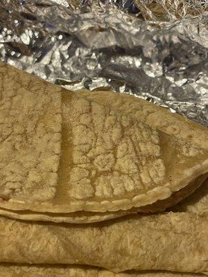 Dry corn tortilla