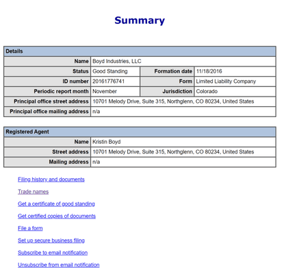 Colorado secretary of state website business search https://www.sos.state.co.us/biz/BusinessEntityCriteriaExt.do?resetTransTyp=Y