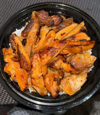 Buffalo chicken rice bowl