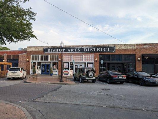 Here's the restaurant in the heart of the Bishop Arts District