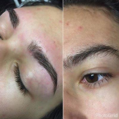 Brow wax with Michelle