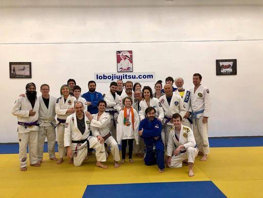 The RCW BJJ squad at the Master Pedro Sauer Seminar. Great community to be a part of.