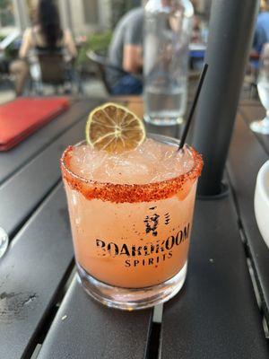 Guavarita (Highlands Tequila, Guava Nectar, Fresh Lime Juice & Housemade Three Pepper Simple Syrup, Tajin Rim)