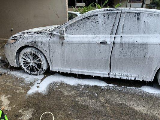 Foam wash