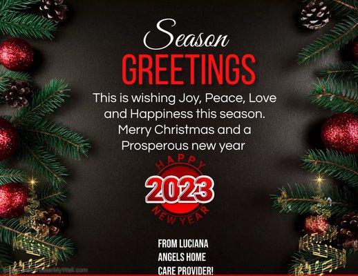 Season Greetings to all!!