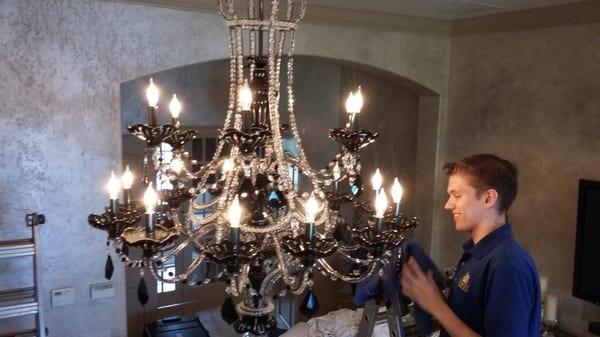 Chandelier Cleaning