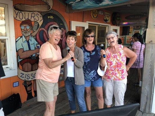 Karaoke on the pier