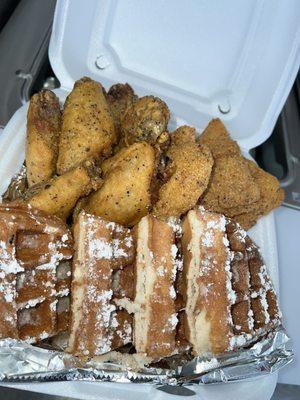 8 Wings(Lemon Pepper) 3 Fish N' Waffles Combo!