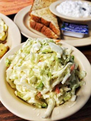 Homemade coleslaw.