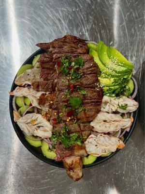 Rib-eye aguachile