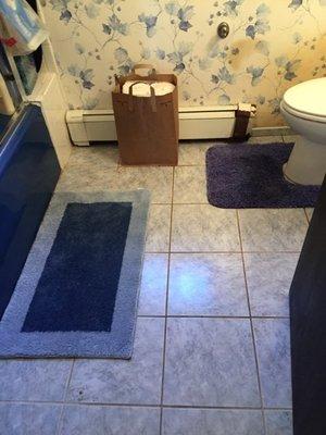 Cleaned and organize the bathroom