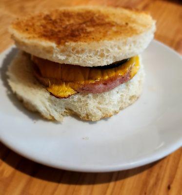 Fried Bologna Sandwich