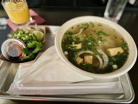 Chicken pho with tofu - true comfort food